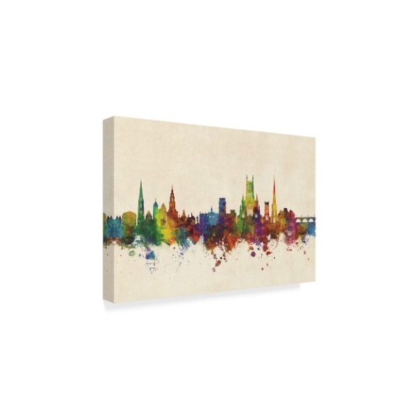 Michael Tompsett 'Worcester England Skyline' Canvas Art,30x47